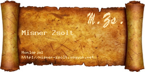 Misner Zsolt névjegykártya